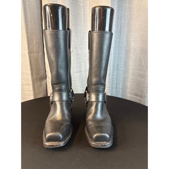 Vintage Frye Harness Motorcycle Boots Sz 7.5M